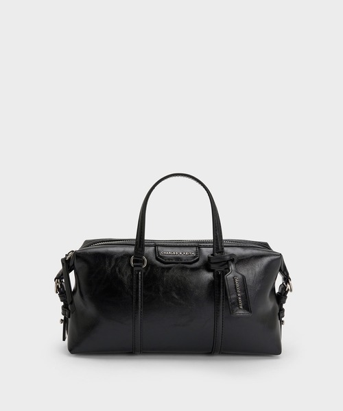 CHARLES & KEITH(チャールズ & キース)の「Fergie ミニファーギー ボウリングバッグ(トートバッグ・レディース・スミクロ/ダークブラウン系3/ライトカーキ・S)」の13枚目の写真