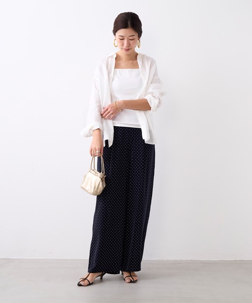 MICA&DEAL(マイカ&ディール)の「とろみタックパンツ〈2サイズ展開〉〈セットアップ対応〉(その他パンツ・レディース・ダークグリーン/マルチ/ベージュ・38/36)」の19枚目の写真