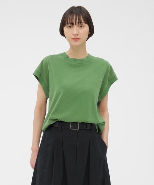 MHL.(エムエイチエル)の「FADED ROUGH COTTON JERSEY TOP(Tシャツ/カットソー・レディース・グリーン/グレー系その他2/ベージュ系その他3・2)」の3枚目の写真