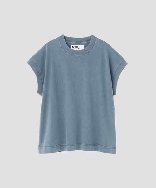 MHL.(エムエイチエル)の「FADED ROUGH COTTON JERSEY TOP(Tシャツ/カットソー・レディース・グリーン/グレー系その他2/ベージュ系その他3・2)」の6枚目の写真