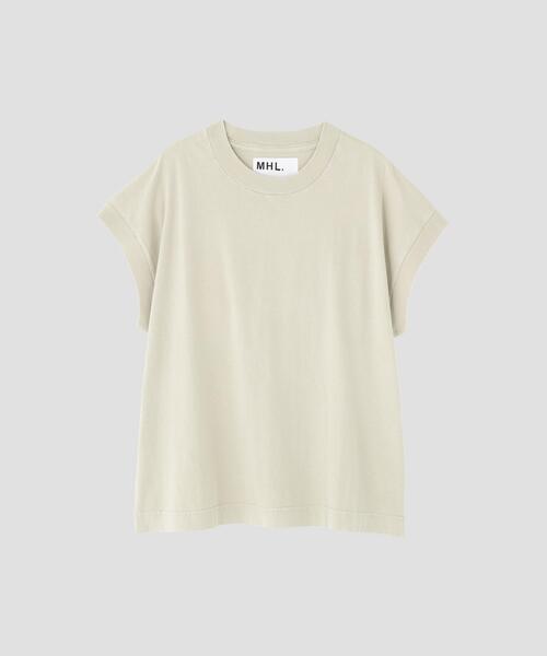 MHL.(エムエイチエル)の「FADED ROUGH COTTON JERSEY TOP(Tシャツ/カットソー・レディース・グリーン/グレー系その他2/ベージュ系その他3・2)」の9枚目の写真