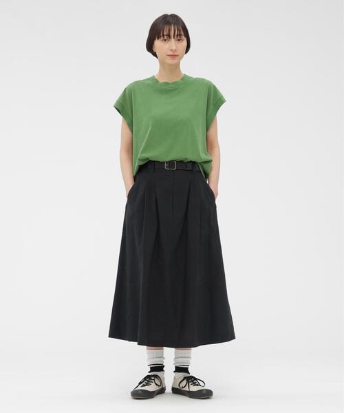 MHL.(エムエイチエル)の「FADED ROUGH COTTON JERSEY TOP(Tシャツ/カットソー・レディース・グリーン/グレー系その他2/ベージュ系その他3・2)」の11枚目の写真