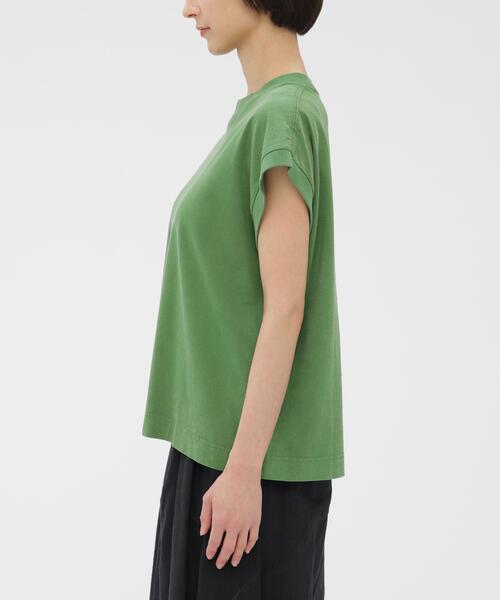MHL.(エムエイチエル)の「FADED ROUGH COTTON JERSEY TOP(Tシャツ/カットソー・レディース・グリーン/グレー系その他2/ベージュ系その他3・2)」の14枚目の写真