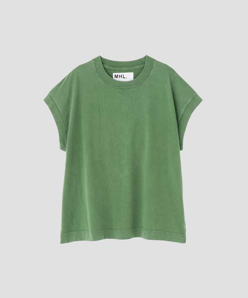 MHL.(エムエイチエル)の「FADED ROUGH COTTON JERSEY TOP(Tシャツ/カットソー・レディース・グリーン/グレー系その他2/ベージュ系その他3・2)」の15枚目の写真