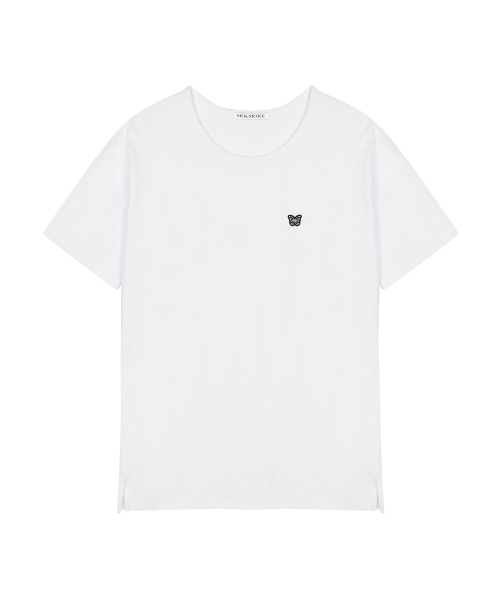 NICK&NICOLE（ニックアンドニコール）の「FLUID BUTTERFLY SLIT T-SHIRT_WHITE（Tシャツ/カットソー・メンズ・その他・MEDIUM/LARGE/X-LARGE）」の4枚目の写真