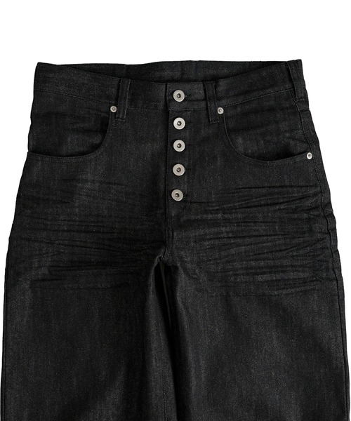 WISH FOR EVER(ウィッシュフォーエバー)の「ASSORT LINES STRAIGHT PANTS/アソートラインストレートパンツ(デニムパンツ・メンズ・ブラック/ホワイト/ライトインディゴブルー/インディゴブルー・LARGE/MEDIUM/SMALL)」の8枚目の写真