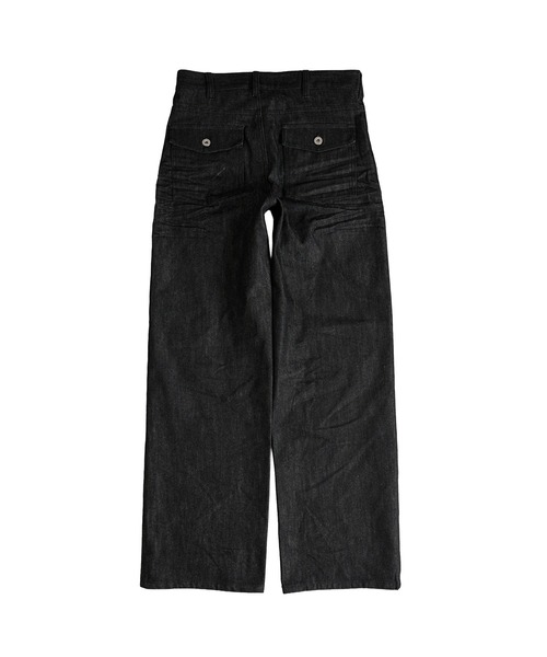 WISH FOR EVER(ウィッシュフォーエバー)の「ASSORT LINES STRAIGHT PANTS/アソートラインストレートパンツ(デニムパンツ・メンズ・ブラック/ホワイト/ライトインディゴブルー/インディゴブルー・LARGE/MEDIUM/SMALL)」の9枚目の写真