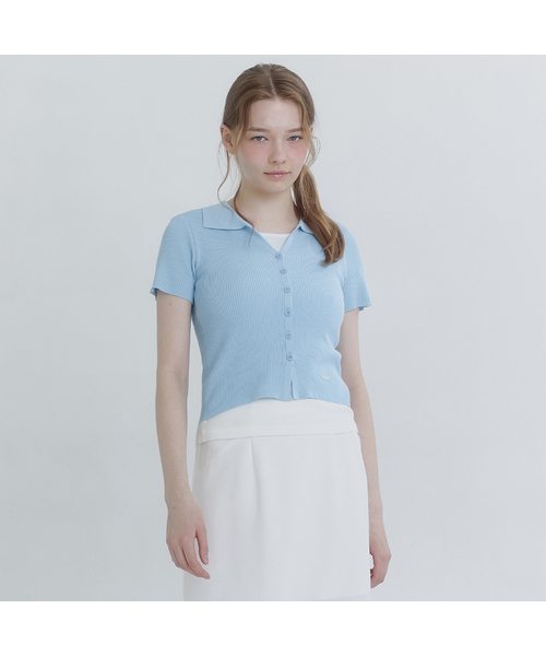 MICANE(ミケーネ)の「イエレナカラリングレイヤードニット(ニット/セーター・レディース・スカイブルー/ダークネイビー・SMALL/MEDIUM/LARGE/X-LARGE)」の2枚目の写真