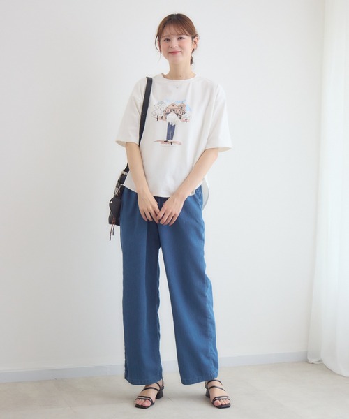 KATHARINE ROSS(キャサリンロス)の「ドールモチーフTシャツ(Tシャツ/カットソー・レディース・オフホワイト/ブラック・FREE)」の8枚目の写真