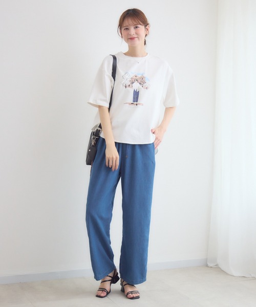 KATHARINE ROSS(キャサリンロス)の「ドールモチーフTシャツ(Tシャツ/カットソー・レディース・オフホワイト/ブラック・FREE)」の9枚目の写真
