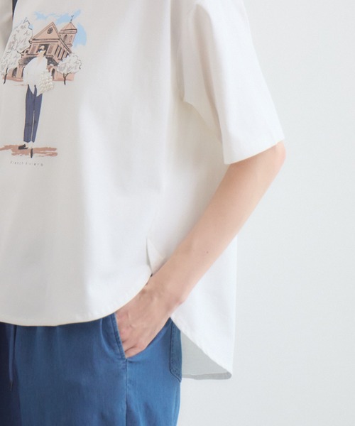 KATHARINE ROSS(キャサリンロス)の「ドールモチーフTシャツ(Tシャツ/カットソー・レディース・オフホワイト/ブラック・FREE)」の6枚目の写真