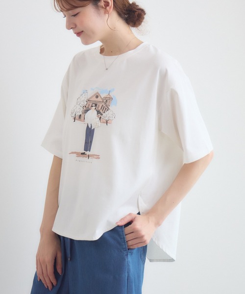 KATHARINE ROSS(キャサリンロス)の「ドールモチーフTシャツ(Tシャツ/カットソー・レディース・オフホワイト/ブラック・FREE)」の5枚目の写真