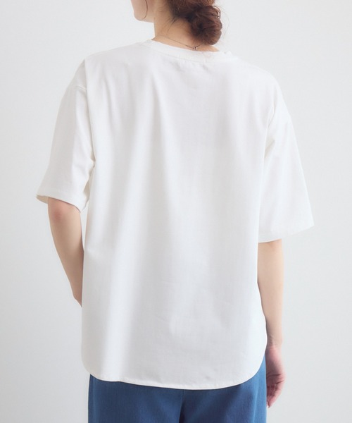 KATHARINE ROSS(キャサリンロス)の「ドールモチーフTシャツ(Tシャツ/カットソー・レディース・オフホワイト/ブラック・FREE)」の7枚目の写真
