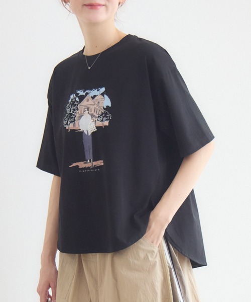 KATHARINE ROSS(キャサリンロス)の「ドールモチーフTシャツ(Tシャツ/カットソー・レディース・オフホワイト/ブラック・FREE)」の15枚目の写真