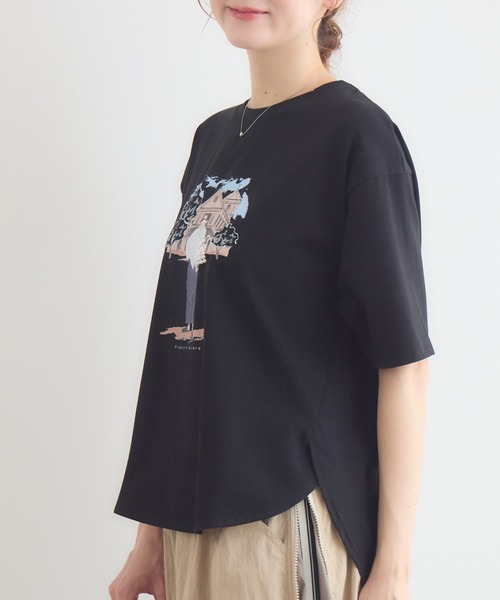 KATHARINE ROSS(キャサリンロス)の「ドールモチーフTシャツ(Tシャツ/カットソー・レディース・オフホワイト/ブラック・FREE)」の18枚目の写真