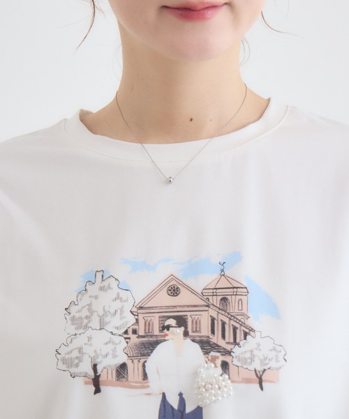 KATHARINE ROSS(キャサリンロス)の「ドールモチーフTシャツ(Tシャツ/カットソー・レディース・オフホワイト/ブラック・FREE)」の10枚目の写真