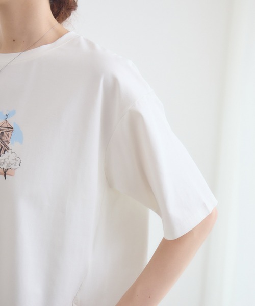 KATHARINE ROSS(キャサリンロス)の「ドールモチーフTシャツ(Tシャツ/カットソー・レディース・オフホワイト/ブラック・FREE)」の11枚目の写真