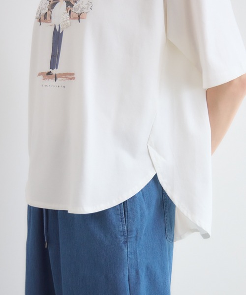 KATHARINE ROSS(キャサリンロス)の「ドールモチーフTシャツ(Tシャツ/カットソー・レディース・オフホワイト/ブラック・FREE)」の12枚目の写真