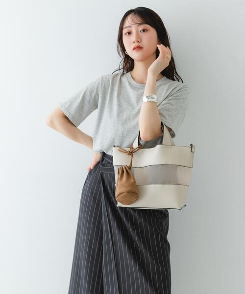 RODE SKO(ロデスコ)の「シアーコンビハンドバッグ(ハンドバッグ・レディース・ブラック/ホワイト系その他・ONE)」の5枚目の写真