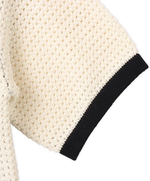 atmos pink(アトモスピンク)の「atmos pink Knit Game T-shirt / アトモス ピンク ニット ゲーム ティーシャツ(ニット/セーター・レディース・サックスブルー/ブラック・FREE)」の4枚目の写真