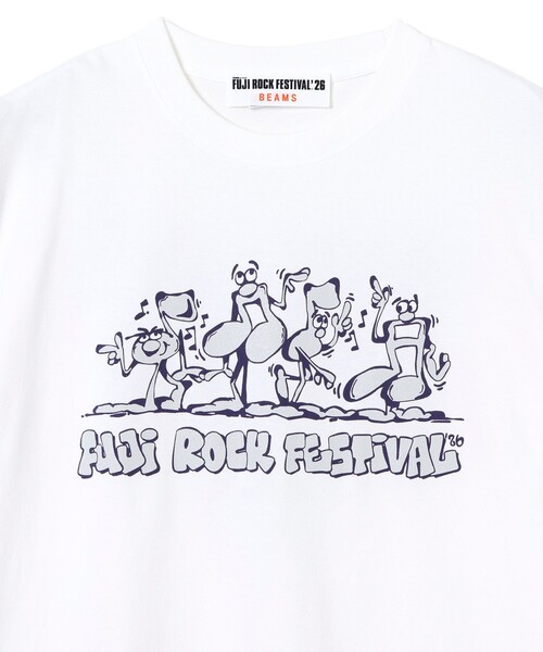 Ray BEAMS（レイビームス）の「〈WOMEN〉FUJI ROCK FESTIVAL'26 / Elijah Anderson / Note Dance TEE（Tシャツ/カットソー・レディース・ホワイト・SMALL）」の3枚目の写真