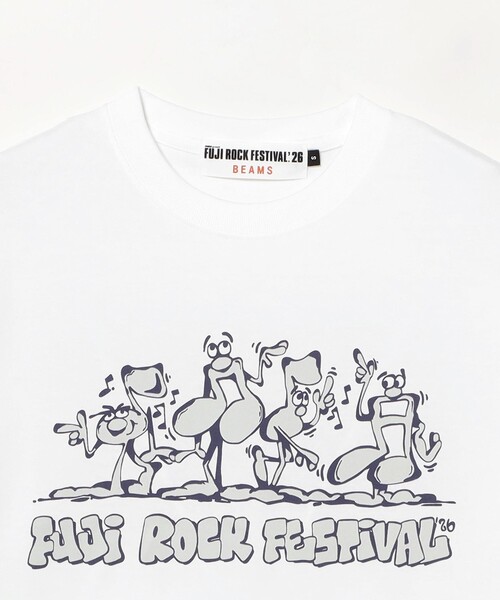 Ray BEAMS（レイビームス）の「〈WOMEN〉FUJI ROCK FESTIVAL'26 / Elijah Anderson / Note Dance TEE（Tシャツ/カットソー・レディース・ホワイト・SMALL）」の7枚目の写真