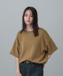 GLOBAL WORK | MATINEE LINE/フィブリルゆるプルオーバー半袖/678447(Tシャツ/カットソー)