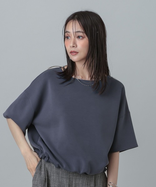 GLOBAL WORK(グローバルワーク)の「MATINEE LINE/フィブリルゆるプルオーバー半袖/678447(Tシャツ/カットソー・レディース・カーキ/チャコールグレー/ネイビー・LARGE/MEDIUM)」の19枚目の写真