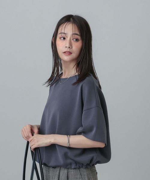 GLOBAL WORK(グローバルワーク)の「MATINEE LINE/フィブリルゆるプルオーバー半袖/678447(Tシャツ/カットソー・レディース・カーキ/チャコールグレー/ネイビー・LARGE/MEDIUM)」の21枚目の写真