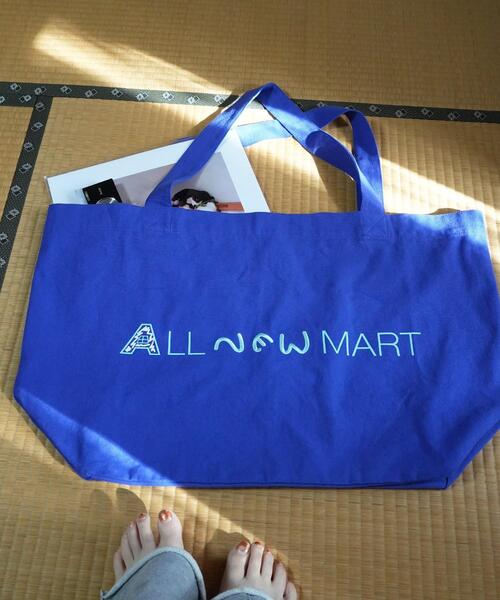 ALL NEW MART(オールニューマート)の「ALL NEW MART ビッグトートバッグ(トートバッグ・レディース・アイボリー/ブルー/ブラック/レッド系1・00)」の15枚目の写真