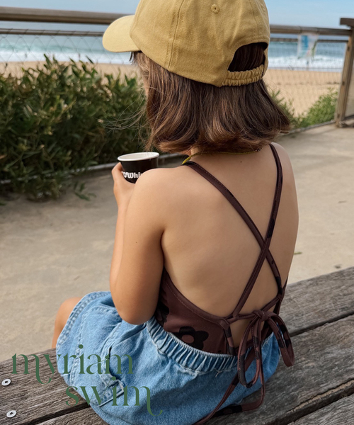 IENA ENFANT(イエナアンファン)の「【myriam swim/ミリアムスイム】 Mini One Piece(水着・キッズ・ブラウン・SMALL/X-SMALL/LARGE/MEDIUM)」の3枚目の写真