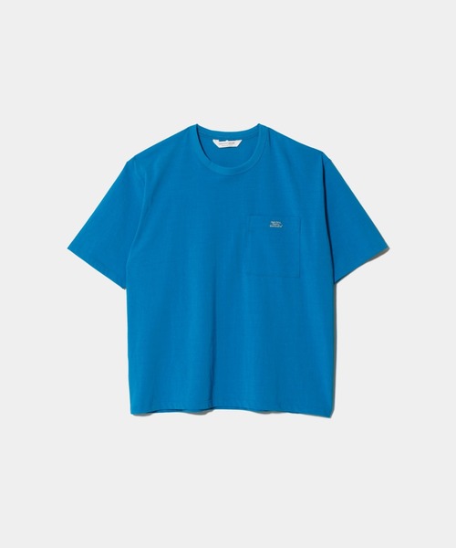 beautiful people（ビューティフルピープル）の「high twist jersey regular-fit metallic embroidery Tshirts（Tシャツ/カットソー・レディース・スカイブルー/オフホワイト/ブラック・40/38/36）」の3枚目の写真