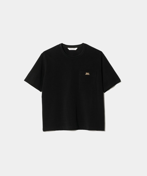 beautiful people（ビューティフルピープル）の「high twist jersey regular-fit metallic embroidery Tshirts（Tシャツ/カットソー・レディース・スカイブルー/オフホワイト/ブラック・40/38/36）」の2枚目の写真