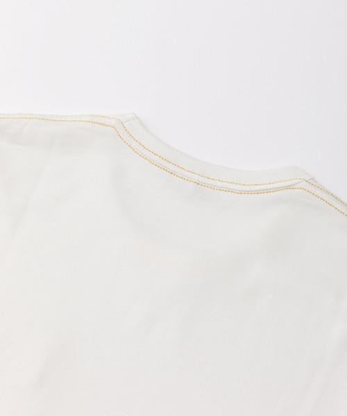 beautiful people（ビューティフルピープル）の「high twist jersey regular-fit metallic embroidery Tshirts（Tシャツ/カットソー・レディース・スカイブルー/オフホワイト/ブラック・40/38/36）」の10枚目の写真