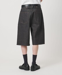 デニム シンチバック バギー ショーツ
