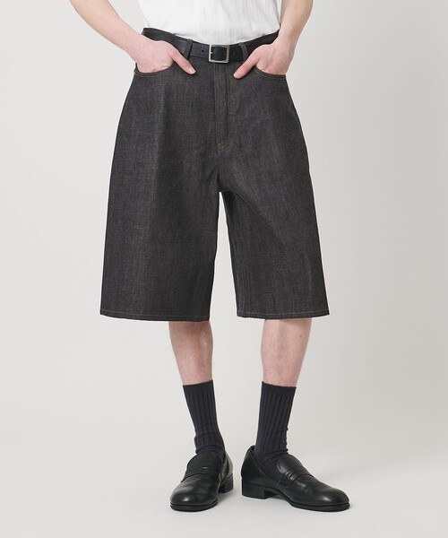 MONKEY TIME(モンキータイム)の「デニム シンチバック バギー ショーツ(デニムパンツ・メンズ・ネイビー・XL/L/M/S)」の11枚目の写真