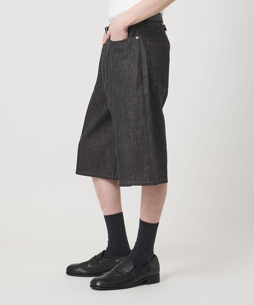 MONKEY TIME(モンキータイム)の「デニム シンチバック バギー ショーツ(デニムパンツ・メンズ・ネイビー・XL/L/M/S)」の12枚目の写真