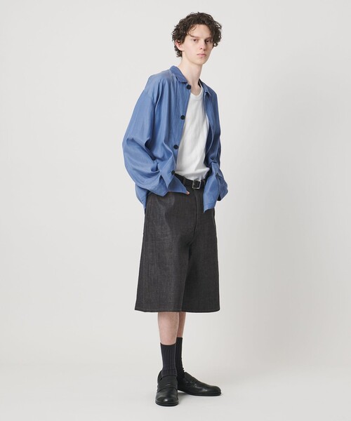 MONKEY TIME(モンキータイム)の「デニム シンチバック バギー ショーツ(デニムパンツ・メンズ・ネイビー・XL/L/M/S)」の17枚目の写真