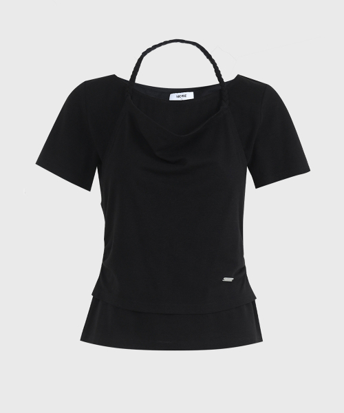 MICANE（ミケーネ）の「エイベルホルターネックワンピースT-ショート.ver（Tシャツ/カットソー・レディース・アイボリー/ブラック/スカイブルー・X-LARGE/LARGE/MEDIUM/SMALL）」の17枚目の写真
