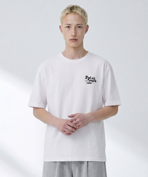 CHASECULT(チェイスカルト)の「共用スプレーグラフィック半袖Tシャツ-FCRU5828E01(Tシャツ/カットソー・メンズ・ホワイト・95/90/100/105)」の1枚目の写真