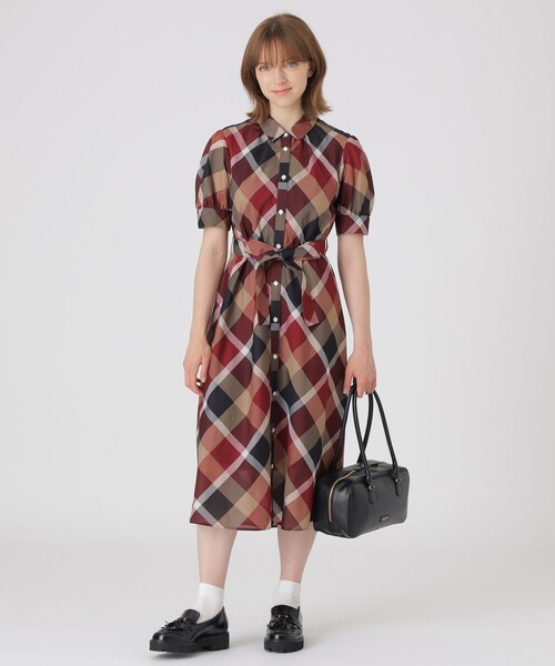 BLUE LABEL CRESTBRIDGE(ブルーレーベルクレストブリッジ)の「ボストンバッグ(ハンドバッグ・レディース・ブラウン系その他3/ブラック・FREE)」の4枚目の写真