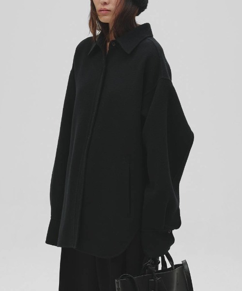 TODAYFUL(トゥデイフル)の「【TODAYFUL/トゥデイフル】Wool Shirts Jacket/ウールシャツジャケット(その他アウター・レディース・ベビーピンク/ブルー系その他/チャコールグレー/セージグリーン/ブラック・36/38)」の2枚目の写真
