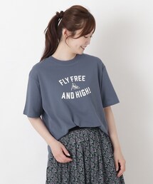 コットン ワイドプリント Tシャツ B
