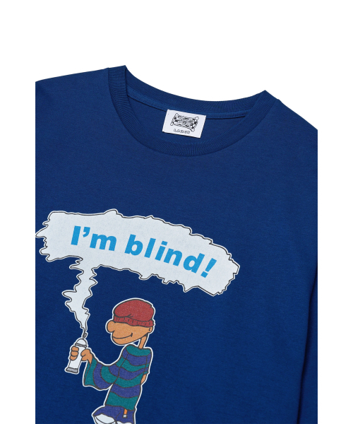 THE SCOT WRECK(ザ スコットレック)の「Im blind L/S TEE(Tシャツ/カットソー・メンズ・ブルー・LARGE/X-LARGE/MEDIUM)」の2枚目の写真