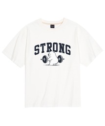 クールコットンオーバーサイズストロングクマ半袖Tシャツ