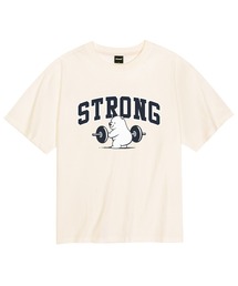 クールコットンオーバーサイズストロングクマ半袖Tシャツ
