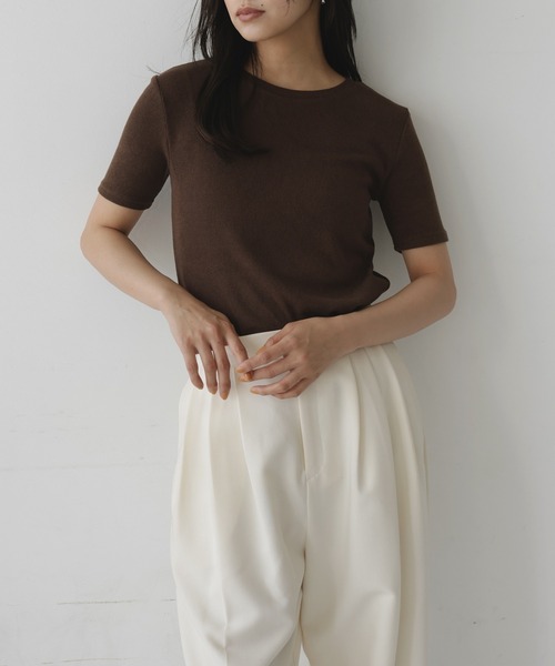 hellam(へラム)の「マルチウェイビスチェセットTシャツ(Tシャツ/カットソー・レディース・ブラウン/ブラック/カーキ・FREE)」の18枚目の写真