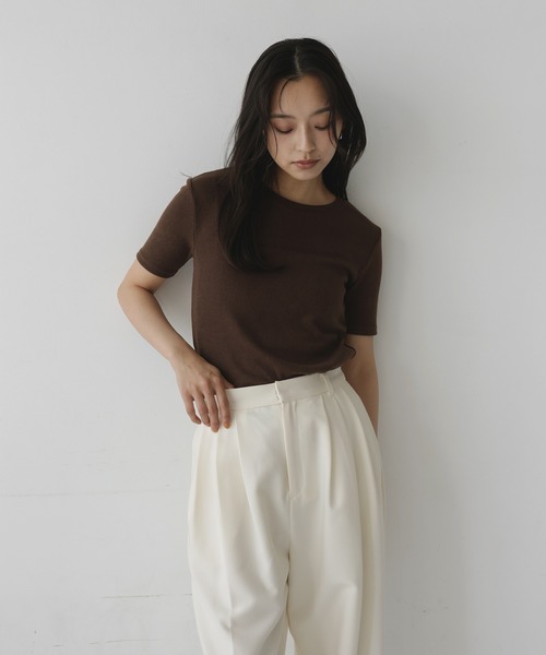 hellam(へラム)の「マルチウェイビスチェセットTシャツ(Tシャツ/カットソー・レディース・ブラウン/ブラック/カーキ・FREE)」の19枚目の写真