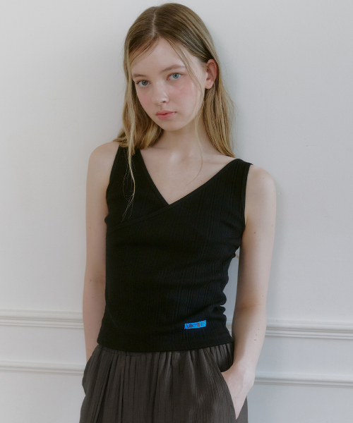 MICANE(ミケーネ)の「ドリンラップスリーブレスティ(Tシャツ/カットソー・レディース・アイボリー/ブラック/ライトグレー・X-LARGE/LARGE/MEDIUM/SMALL)」の17枚目の写真