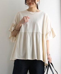 and it_（アンドイット）の「接触冷感フリルTシャツ（Tシャツ/カットソー）」